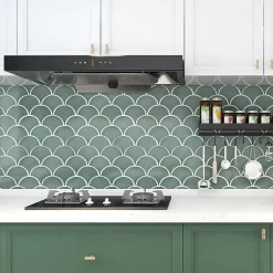 Mosaïque céramique gris L. 25,9 x l. 27,3 cm-GoodHome Online