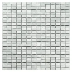 Mosaïque Crillo blanc 30 x 30 cm-GoodHome