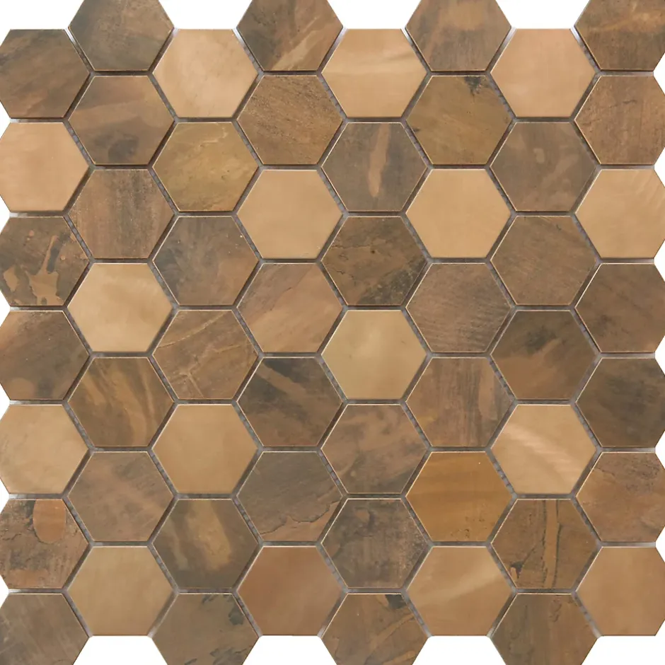 Mosaïque cuivre 29,9x29,6cm Enaide-GoodHome Outlet