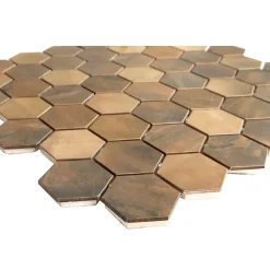 Mosaïque cuivre 29,9x29,6cm Enaide-GoodHome Outlet