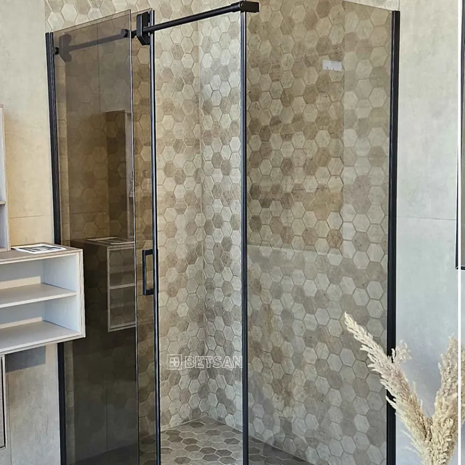 Ilcom Mosaïque de verre pressé antidérapant R11 pour salle de bain ou cuisine 43.5cm x 34.5cm - Taupe Stone Light Matt (0,15m²)