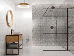 Ilcom Mosaïque de verre pour salle de bain ou cuisine 26x30cm - Scratched mirror