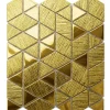Mosaïque de verre pour salle de bain ou cuisine Scratched Gold Mirror - 26,3 x 30,3 cm-Ilcom New