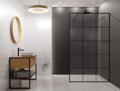 Mosaïque de verre sur maille pour salle de bain ou cuisine Black Panther - 26.5cm x 30.5cm-Ilcom Best