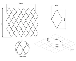 Mosaïque de verre sur maille pour salle de bain ou cuisine Gold lake - 26,5cm x 30,5cm-Ilcom Hot