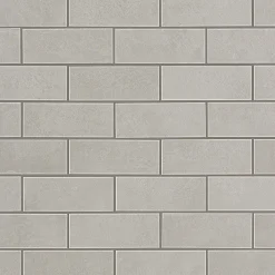 Mosaïque effet Béton Gris Brume 7,5x2,9 cm Brick 30,5x30,5x0,85 cm Mat Gravino - Mur intérieur (vendu par carton de 0,558 m²) - RO-Ro'Ma Carrelage Online