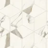 Ro'Ma Carrelage Mosaïque effet Marbre Blanc Calacatta Alba Hexa Cube 35x30x0,9 cm Silk Montira - Mur intérieur (vendu par carton de 0,42 m²) - RO'