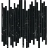 Mosaïque effet Marbre Noir Scuro Riga 30,5x26x0,6 cm Brillant Magnaro - Mur intérieur (vendu par carton de 0,47 m²) - RO'MA CARREL-Ro'Ma Carrelage Sale