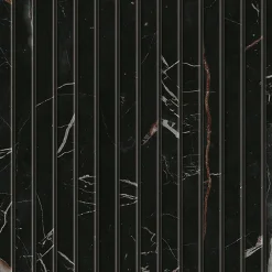 Mosaïque effet Marbre Noir Scuro Riga 30,5x26x0,6 cm Brillant Magnaro - Mur intérieur (vendu par carton de 0,47 m²) - RO'MA CARREL-Ro'Ma Carrelage Sale