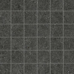 Mosaïque effet Pierre Calcaire Gris Carbone 4,8x4,8 cm Quadra 30x30x0,9 cm Mat Domella - Sol et mur intérieur (vendu par carton de-Ro'Ma Carrelage Online