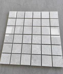 Prissmacer Mosaïque effet pierre OLYMPIA PERLA 5x5 - plaque de 30x30 cm - 1cm épaisseur