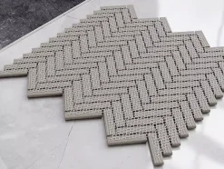 Ilcom Mosaïque en céramique sur filet pour salle de bain ou cuisine 27cm x 28cm - Blue Forest