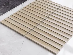 Mosaïque en céramique sur filet pour salle de bain ou cuisine 29.6cm x 30.0cm - Light wood piano-Ilcom Hot