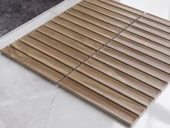 Mosaïque en céramique sur filet pour salle de bain ou cuisine 29.6cm x 30.0cm - Dark wood piano-Ilcom Online