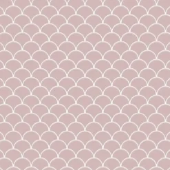 Ilcom Mosaïque en céramique sur filet pour salle de bain ou cuisine 29cm x 28.5cm - Pink sunset