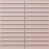 Mosaïque en céramique sur filet pour salle de bain ou cuisine 29.5cm x 29cm - Matt pink piano-Ilcom Discount