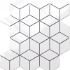 Mosaïque en gres sur maille pour salle de bain ou cuisine 26.5 cm x 30.5 cm - Snowflake-Ilcom Outlet