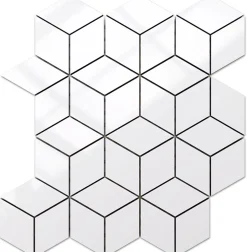 Mosaïque en gres sur maille pour salle de bain ou cuisine 26.5 cm x 30.5 cm - Snowflake-Ilcom Outlet