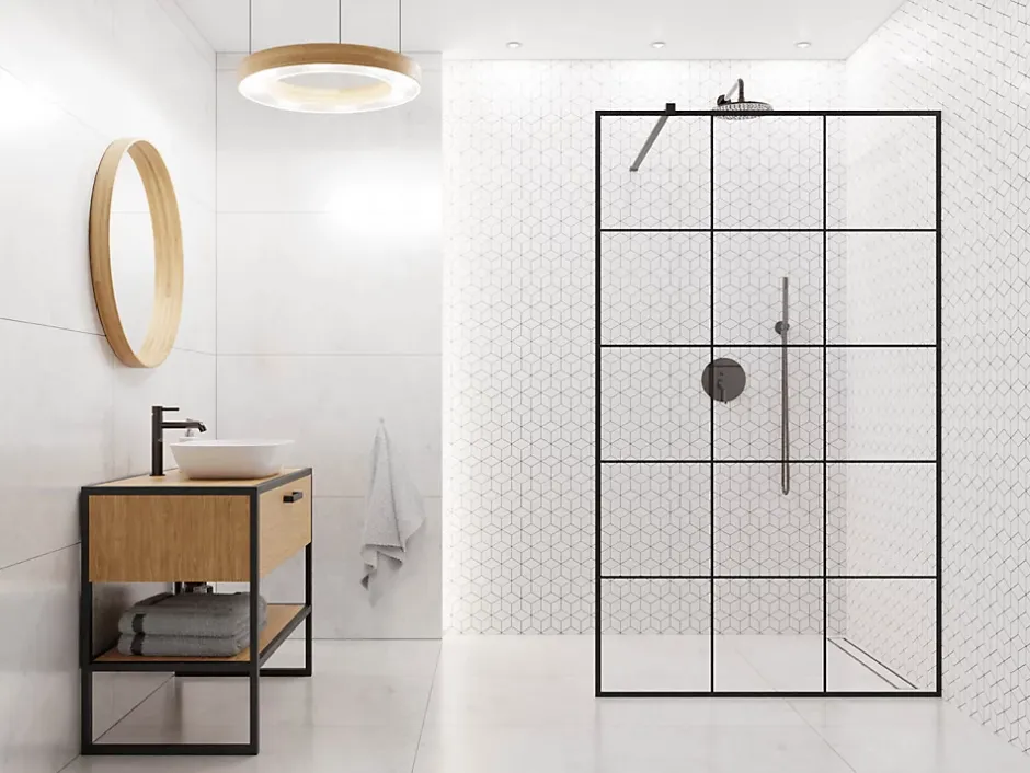 Mosaïque en gres sur maille pour salle de bain ou cuisine 26.5 cm x 30.5 cm - Snowflake-Ilcom Outlet