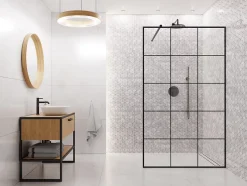 Mosaïque en gres sur maille pour salle de bain ou cuisine 26.5 cm x 30.5 cm - Broken Diamond Romb-Ilcom