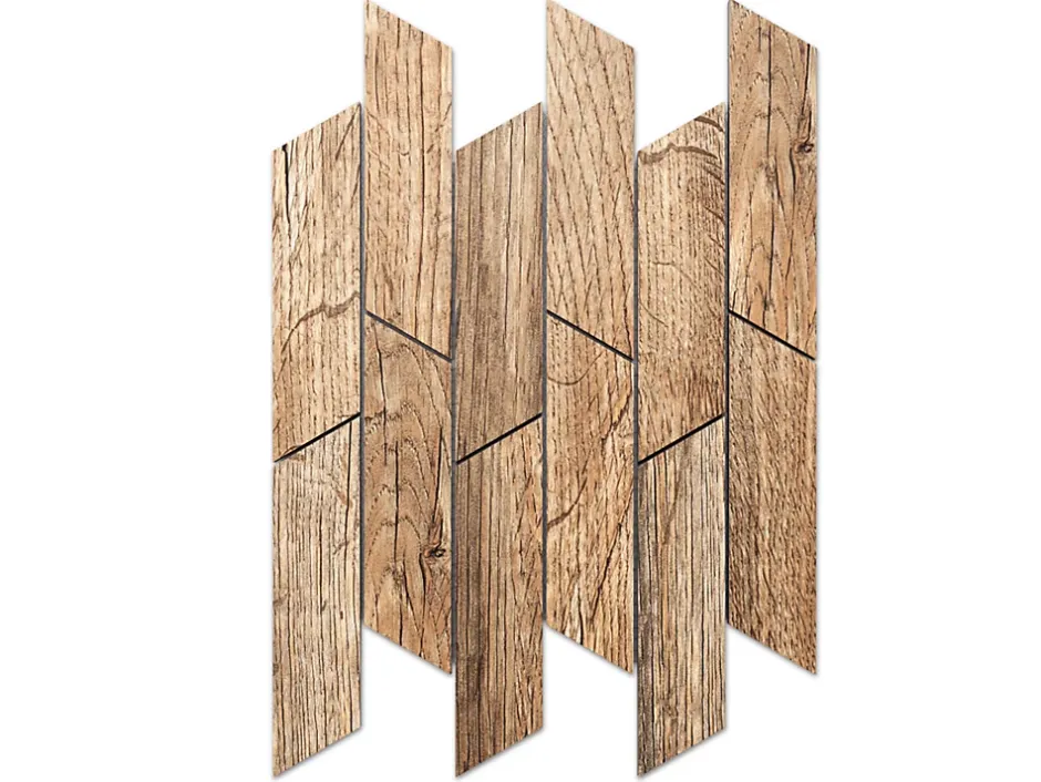 Ilcom Mosaïque en gres sur maille pour salle de bain ou cuisine 25.3 cm x 28.6 cm - Cypress