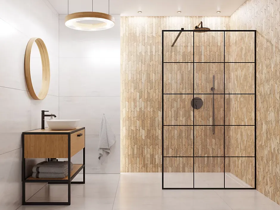 Ilcom Mosaïque en gres sur maille pour salle de bain ou cuisine 25.3 cm x 28.6 cm - Cypress