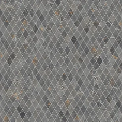 Ilcom Mosaïque en gres sur maille pour salle de bain ou cuisine 29.2 cm x 25 cm - Romb shinestone