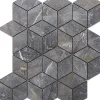 Mosaïque en gres sur maille pour salle de bain ou cuisine 26.5 cm x 30.5 cm - Diamond romb-Ilcom Online
