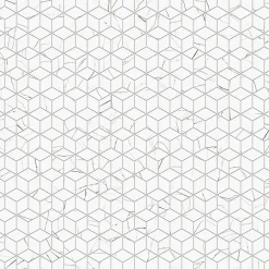 Ilcom Mosaïque en gres sur maille pour salle de bain ou cuisine 26.5 cm x 30.5 cm - Carrara marble