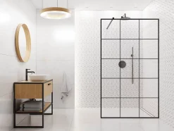 Mosaïque en gres sur maille pour salle de bain ou cuisine 26.5 cm x 30.5 cm - White diamod romb-Ilcom Online