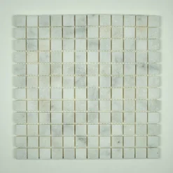 Mosaïque en Marbre Blanc Vieilli - 2,3x2,3x1 CM-Albedo Pierre New