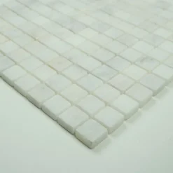Mosaïque en Marbre Blanc Vieilli - 2,3x2,3x1 CM-Albedo Pierre New