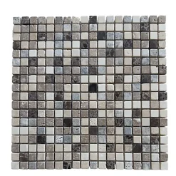 Mosaïque en Marbre Vieilli - Mix 3 couleurs - 1,5x1,5x1CM-Albedo Pierre Online
