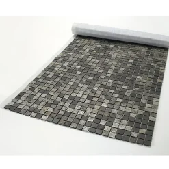U-tile Mosaïque en pierre naturelle 100 x 50 cm - carreau 2,5 x 2,5 cm mixte gris