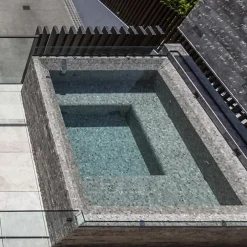 Aelle Carrelage Mosaïque en pâte de verre aspect marbre gris/noir mate 2,5x2,5 cm ZEN FIOR DI BOSCO