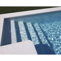 Aelle Carrelage Mosaïque en pâte de verre aspect marbre mate 2,5x2,5 cm ZEN CARRARA