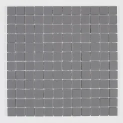 Mosaïque en solid surface 30 x 30 cm - carreau 2,5 x 2,5 cm blanc pur lisse-U-tile Discount