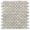 Mosaïque en Travertin Blanc Ivoire vieilli - 1,5x3,2x1CM-Albedo Pierre Online