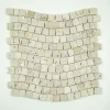 Mosaïque en travertin ivoire vieilli - Vague-Albedo Pierre Sale