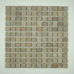 Albedo Pierre Mosaïque en travertin Noçe Vieilli - 2,3X2,3X1 CM