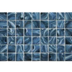 Ilcom Mosaïque en verre pressé sur maille pour piscine 31.5cm x 47.7cm - Modena Mexico Pool (0,151m²)