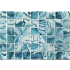 Ilcom Mosaïque en verre pressé sur maille pour piscine 31.5cm x 47.7cm - Modena Como Pool (0,151m²)