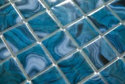 Mosaïque en verre pressé sur maille pour piscine 31.5cm x 47.7cm - Modena Praga Pool (0,151m²)-Ilcom Hot