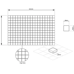 Mosaïque en verre pressé sur maille pour piscine 32.5cm x 51.5cm - Alves Blend White (0,167m²)-Ilcom Online