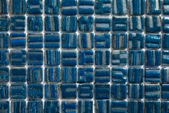 Mosaïque en verre pressé sur maille pour piscine 32.5cm x 51.5cm - Veneto Ocean Blue (0,167m²)-Ilcom New