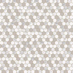 Ilcom Mosaïque en verre sur filet pour salle de bain ou cuisine 30.0cm x 30.3cm - Grey lava