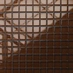 Mosaïque en verre sur filet pour salle de bain ou cuisine 30 cm x 30 cm - Chocolate-Ilcom Best