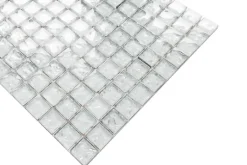 Mosaïque en verre sur filet pour salle de bain ou cuisine 30 cm x 30 cm - Cloud-Ilcom New