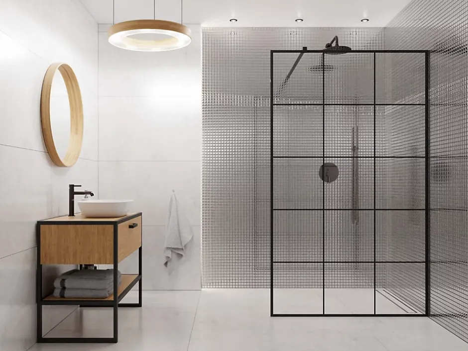 Mosaïque en verre sur filet pour salle de bain ou cuisine 30 cm x 30 cm - Pure silver-Ilcom Sale