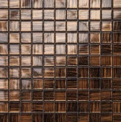 Mosaïque en verre sur filet pour salle de bain ou cuisine 30 cm x 30 cm - The doors-Ilcom Best